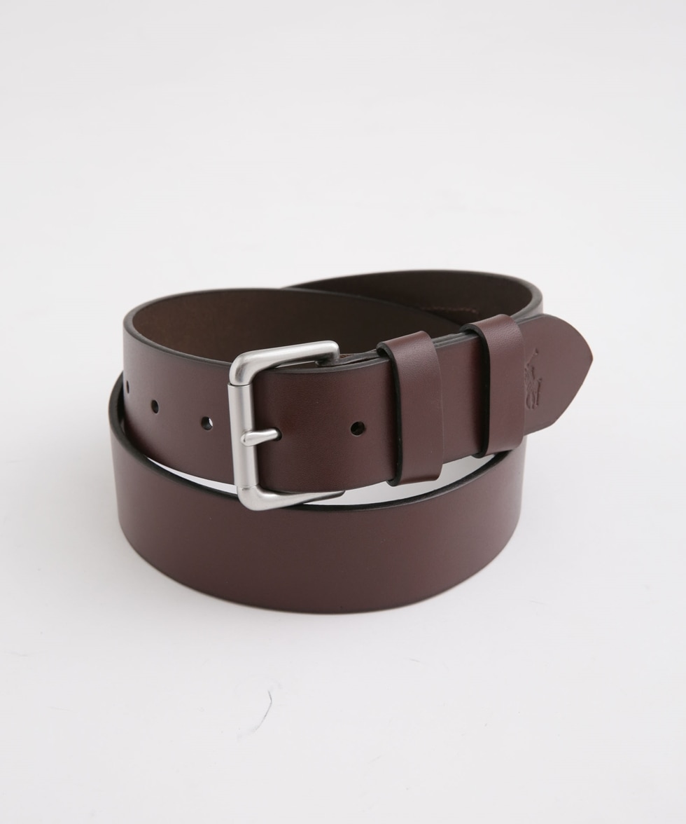 LEATHER ROLLER BUCKLE BELT