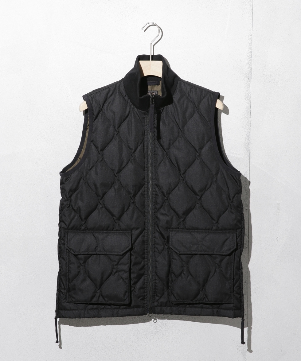 MILITARY HI NECK DOWN VEST