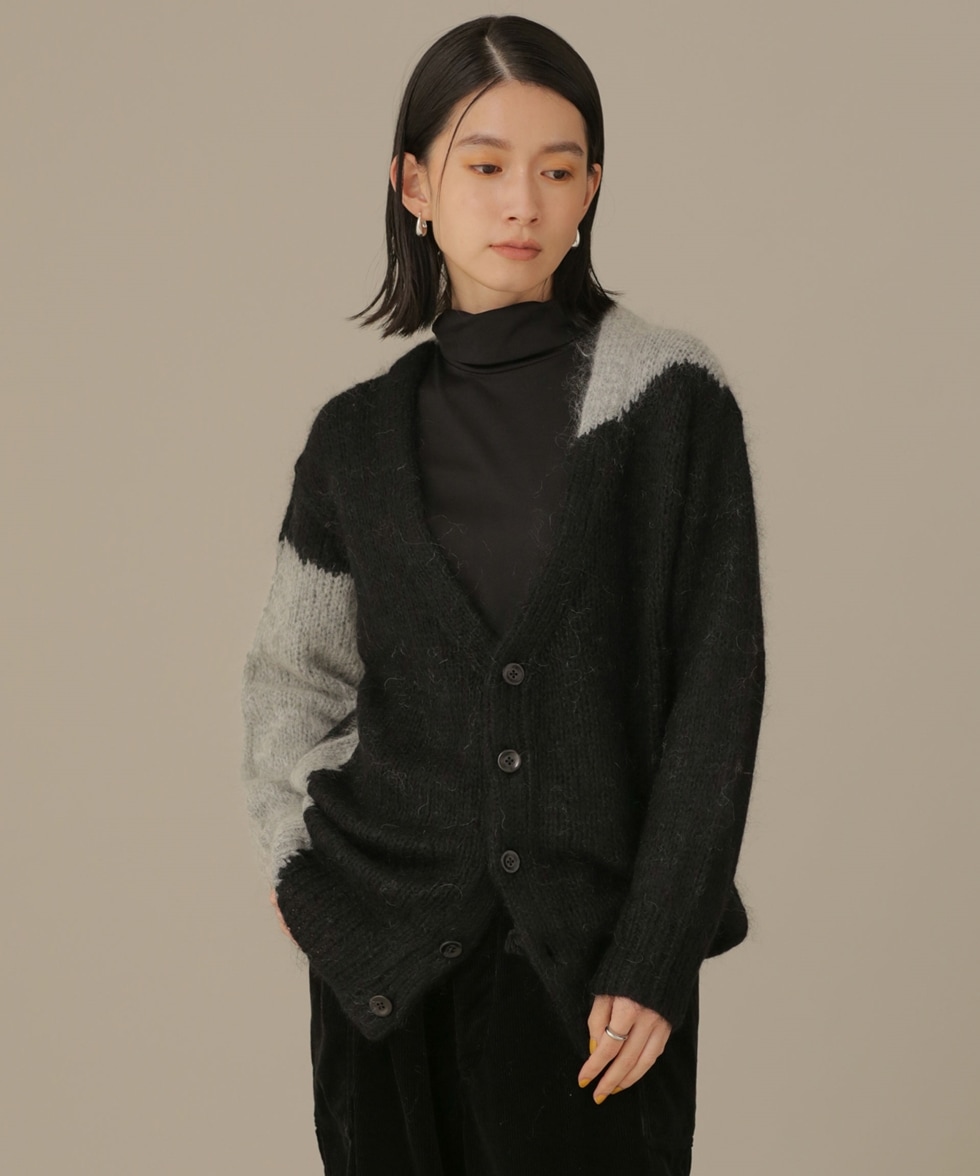 Hand Knitted Mohair Cardigan / パターン1 | 6712222236 | ナノ