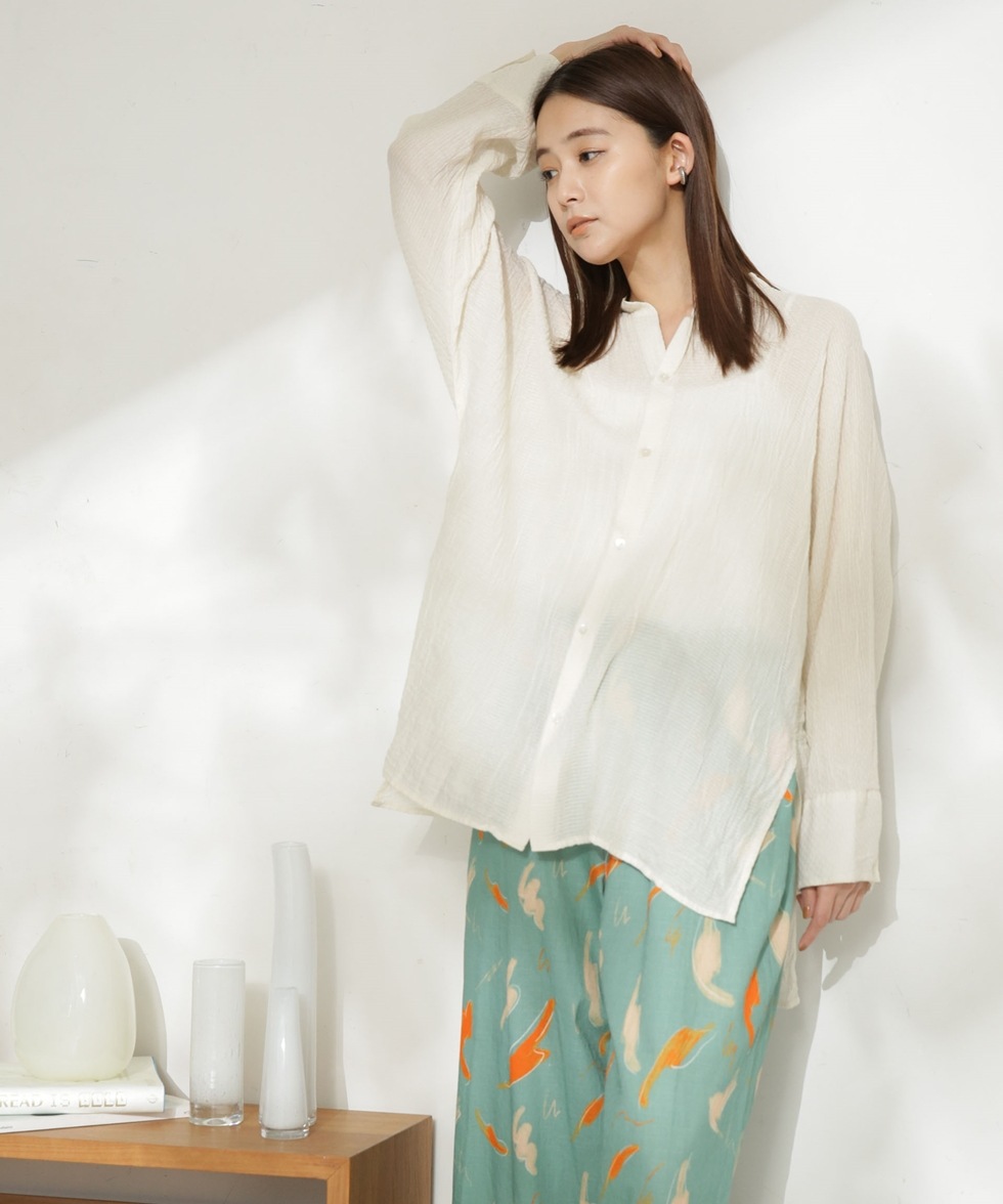 Kaftan SHIRT Khadi Cotton / エクリュ | 6713120068 | ナノ