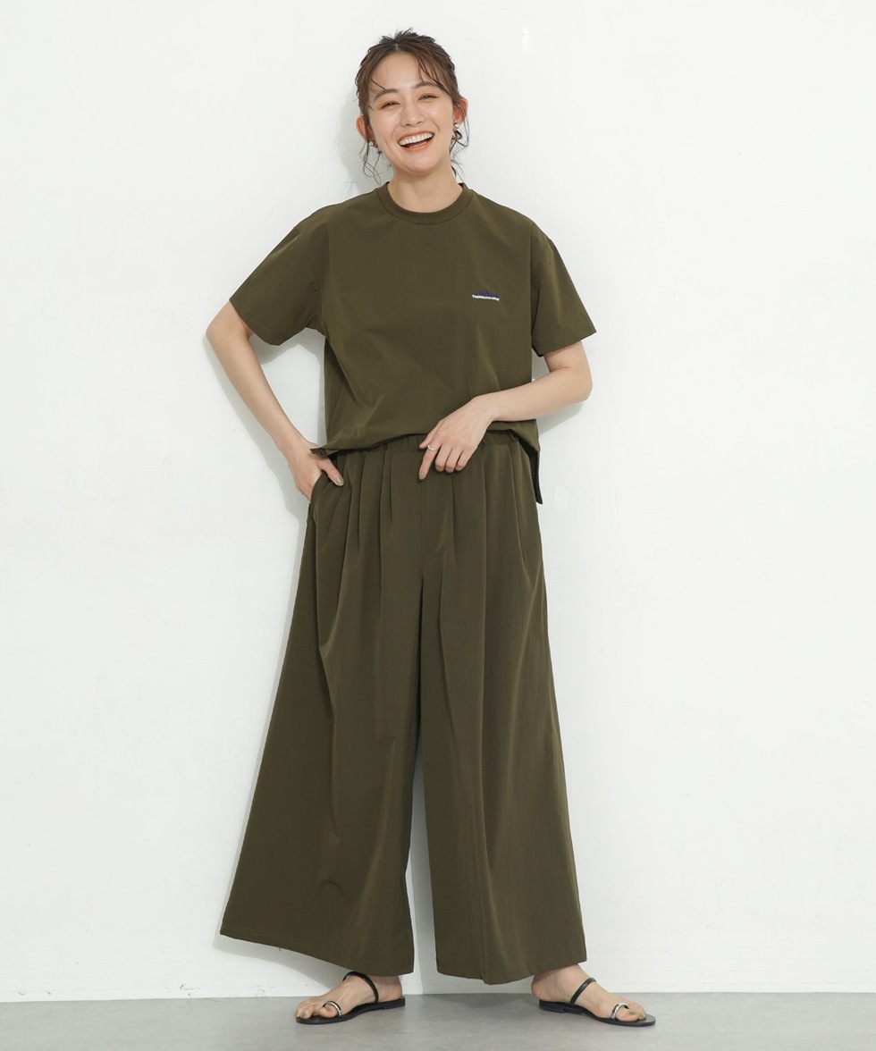 ROOMY FLARE PANTS SET UP / ブラック | 6713129004 | ナノ