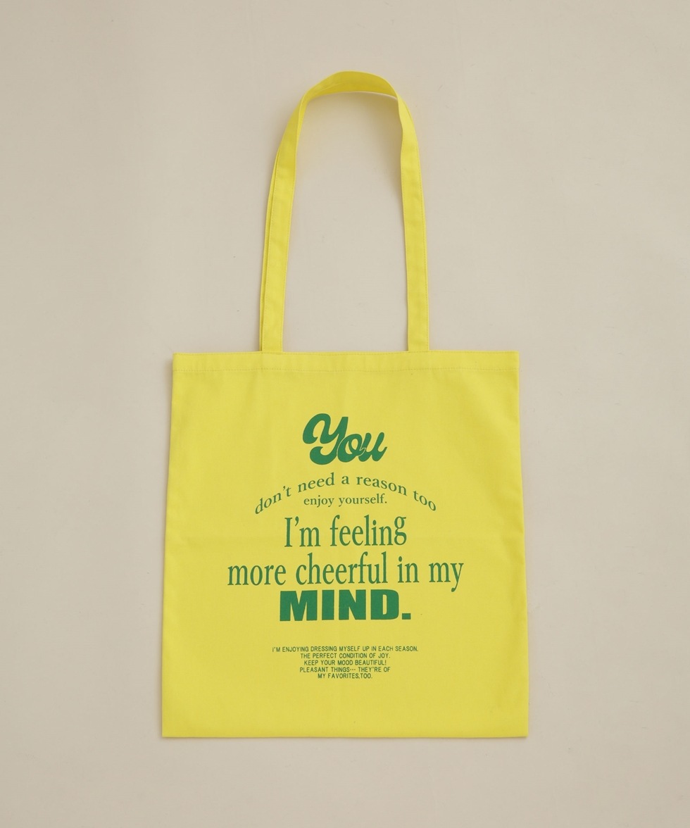 MIND TOTE BAG / イエロー | 6713132556 | ナノ・ユニバース公式通販