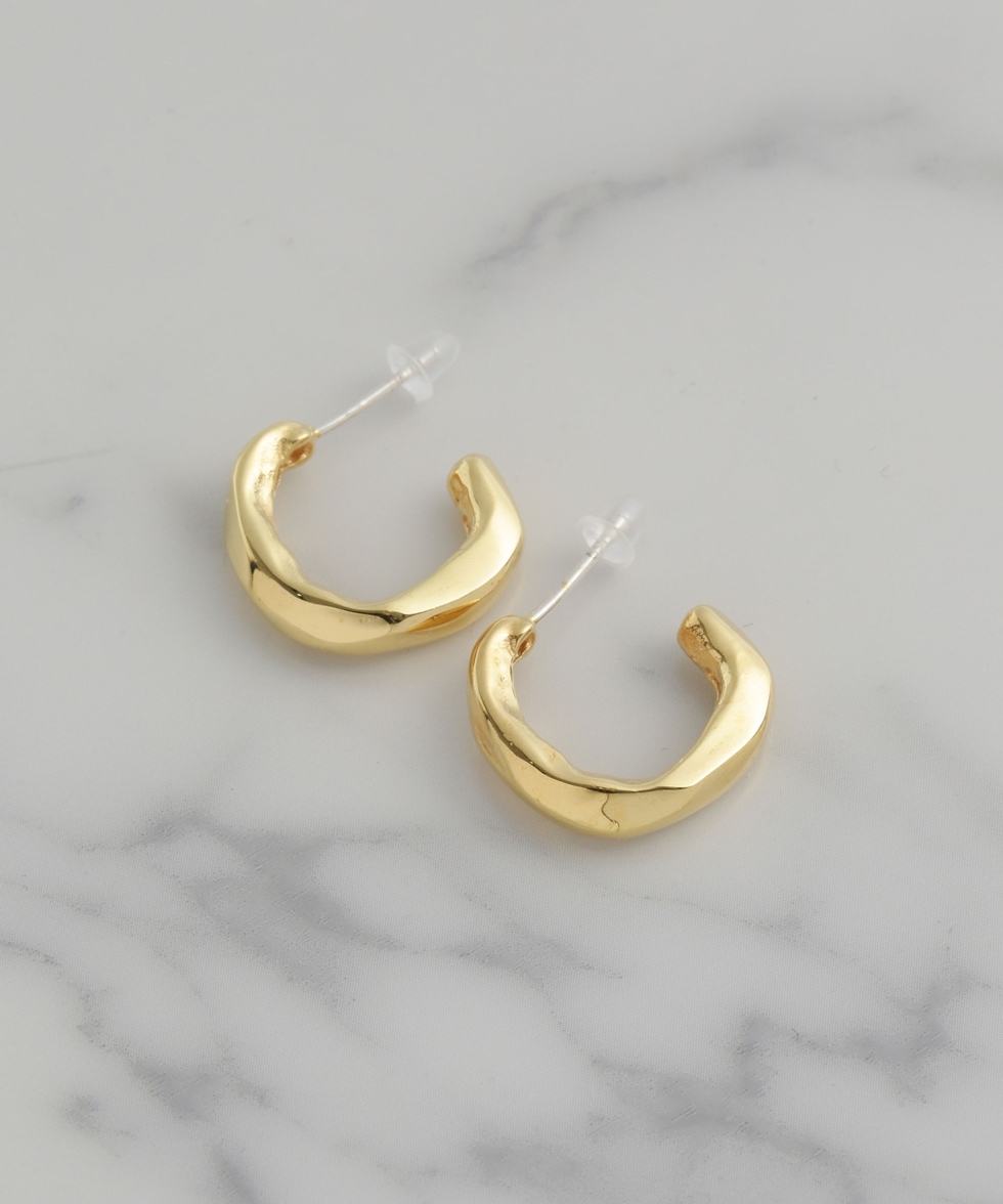 Golden Bough Hoop Earrings