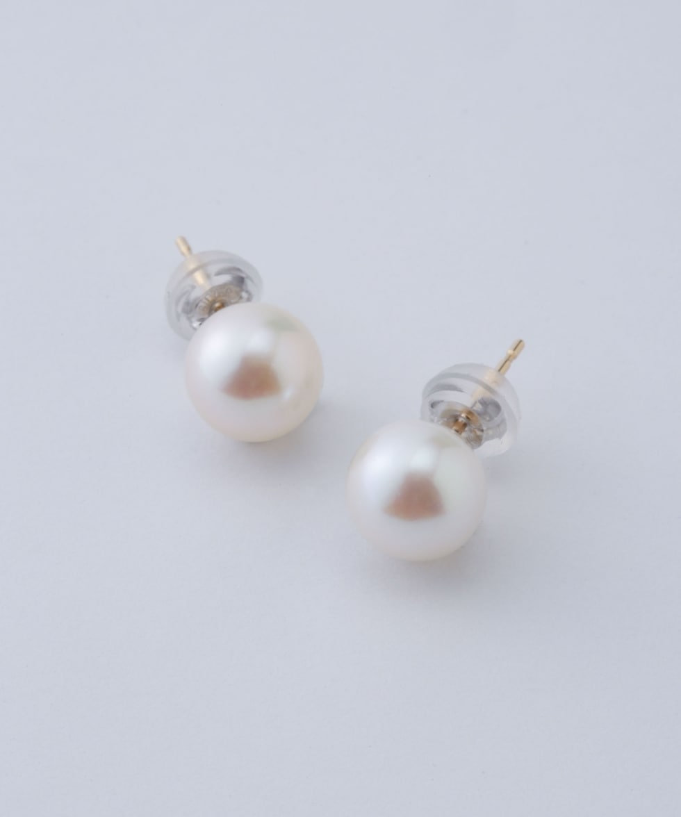 medium stud pearl pierce / ゴールド | 6713245026 | ナノ