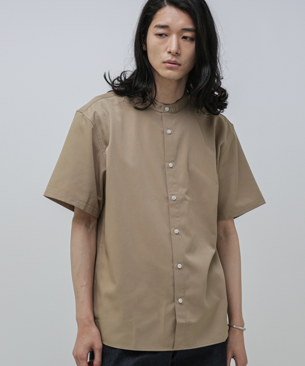 LB.04/スタンダードワイドバンドカラーシャツ 半袖