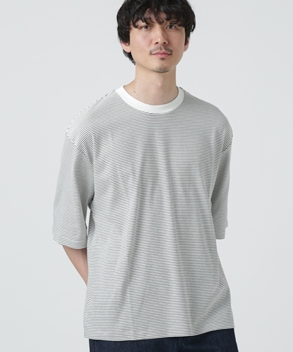 8,400円POLYPLOID T Shirt_B ボーダーTシャツ