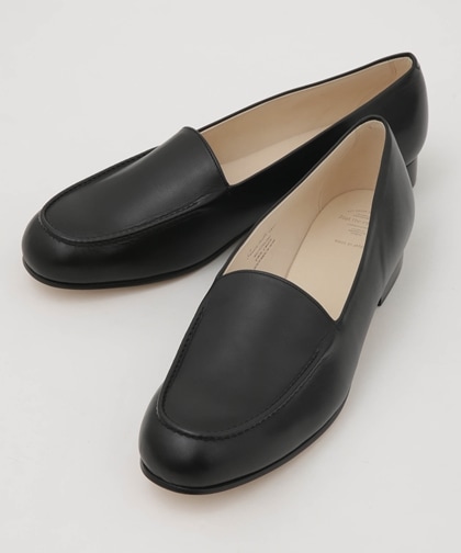 MINIMAL LOAFER (LEATHER SOLE) / ブラック | 6703133153 | ナノ