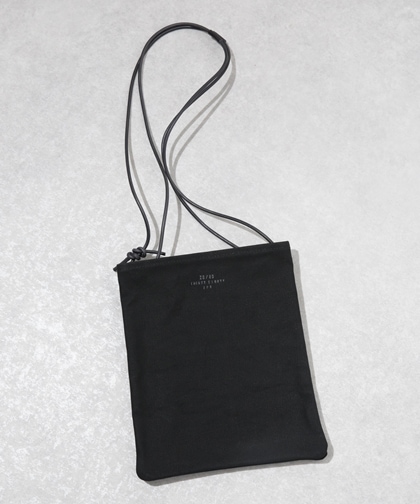 TWO BAGS WITH LEATHER STRAP / ブラック | 6703232062 | ナノ